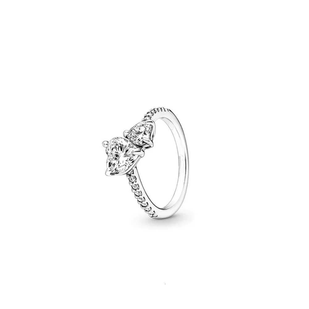 Hot Selling 925 Silver Rose HeartShaped Snowflake Shaped Ring Suitable For Delicate Jewelry For Women At Wedding PartiesW251017