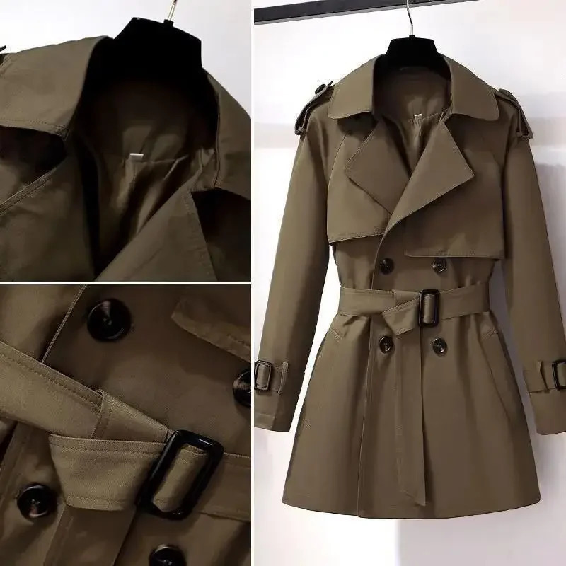 Womens MidLength Coat Of The Season Autumn Winter Style British Style Slimming Waistcoat Fashionable Versatile Ou 251013