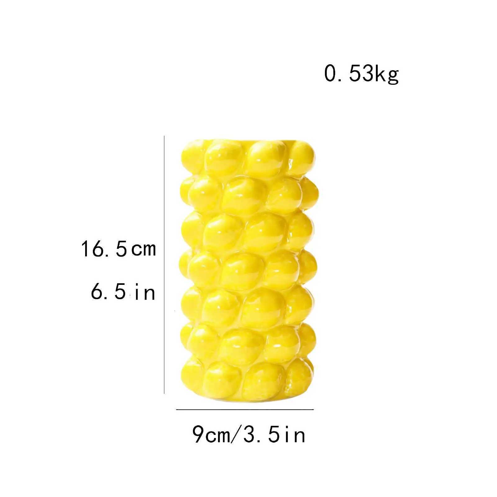 Creative Geometric Vase Porcelain Flower Vase Flower Pot Flower Arrangement for Balcony Mantel Office Table Centerpiece C251017