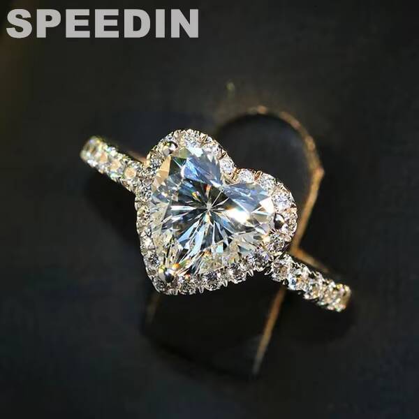 SPEEDIN High Jewelry IGI GIA 250 Carat Certified 250 Carat Heart Shape Lab Grown Diamond Ring Anniversary Ring