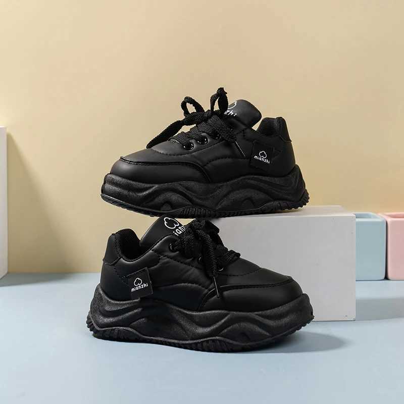 2025 AutumnWinter New Childrens Cotton Shoes Bread Shoes Fleece Thick Bottom Warm Sports Shoes Casual Shoes Skate Kids ShoesT251017