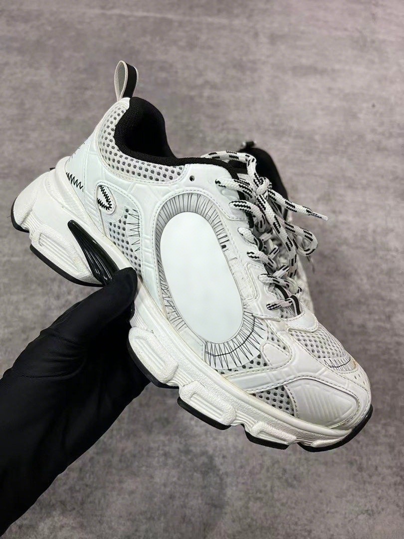 Chrono Sneakers Running Shoes Mens Women White Mesh With Nude Designers Shoes