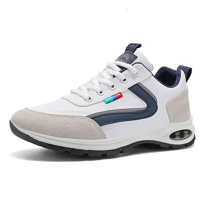 Men's Trendy Sports Lightweight Breathable Modern Non Slip Shoes Suede Detailing Outdoor Stylish Daily Wear Men Sneakers
