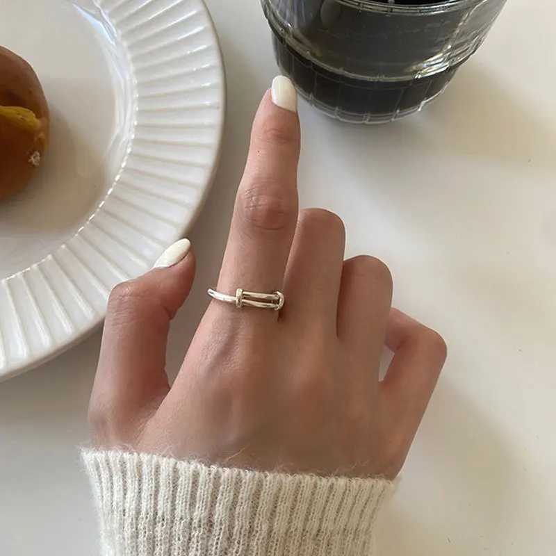VENTFILLE 925 Sterling Silver Minimalist Adjustable Ring for Women Ins Temperament Party Jewelry 2021 NewW251017