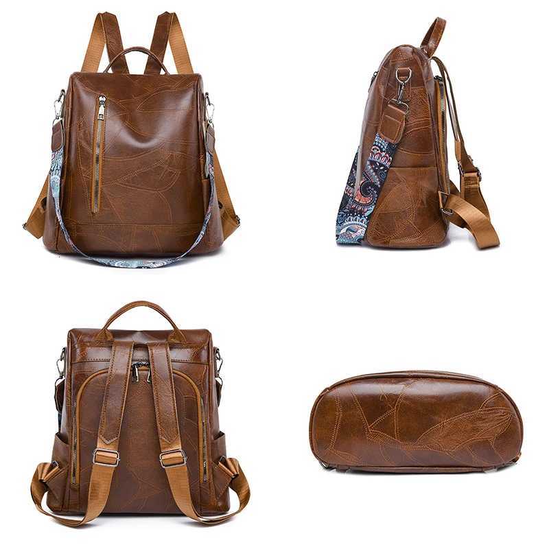 2024 Large Capacity Anti Theft Backpack Luxury Women Designer Bagpack Brand Mochilas Female Travel Backpacks For Girls Sac A DosL251017