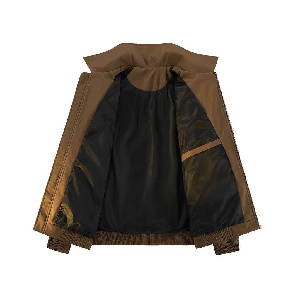 American Vintage Cargo Jacket Men Autumn Korean Versatile Pilot Jacket Casual Fashion Coat Young Mens Workwear Lapel Jackets J251017