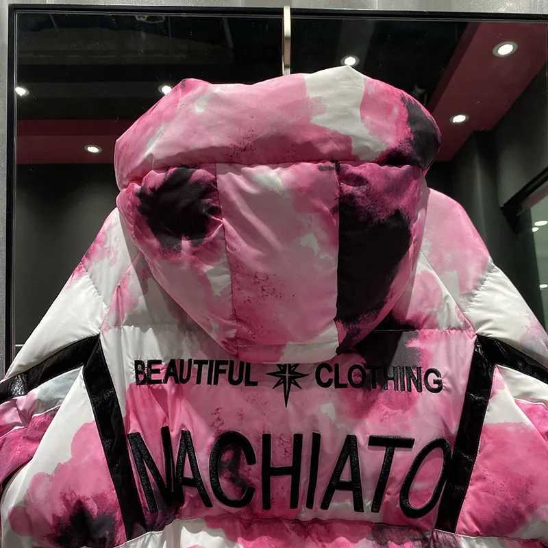 Temperament Womens coat2025 New Winter Thickened Down Jackets Women Hooded Loose Letter White Duck Down Women Down Jackets H554 W251016