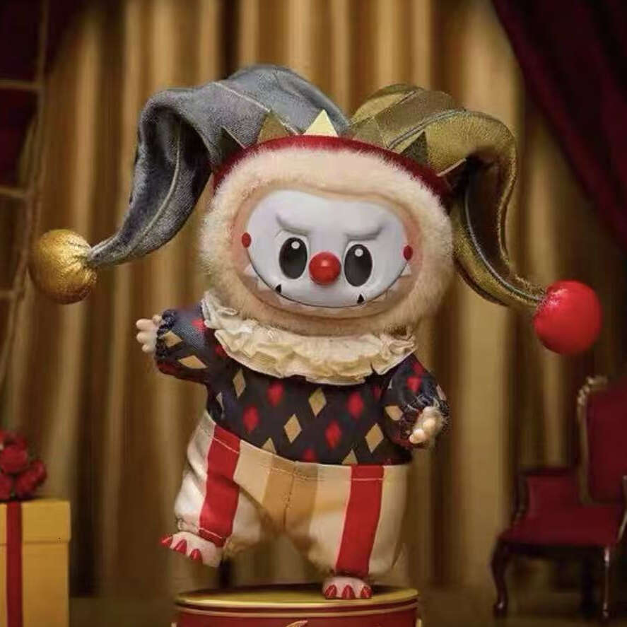 New Product Halloween WHY SO SERIOUS Series 38Cm Big Moonlit Mask Labubu Vinyl Plush Doll 4.0