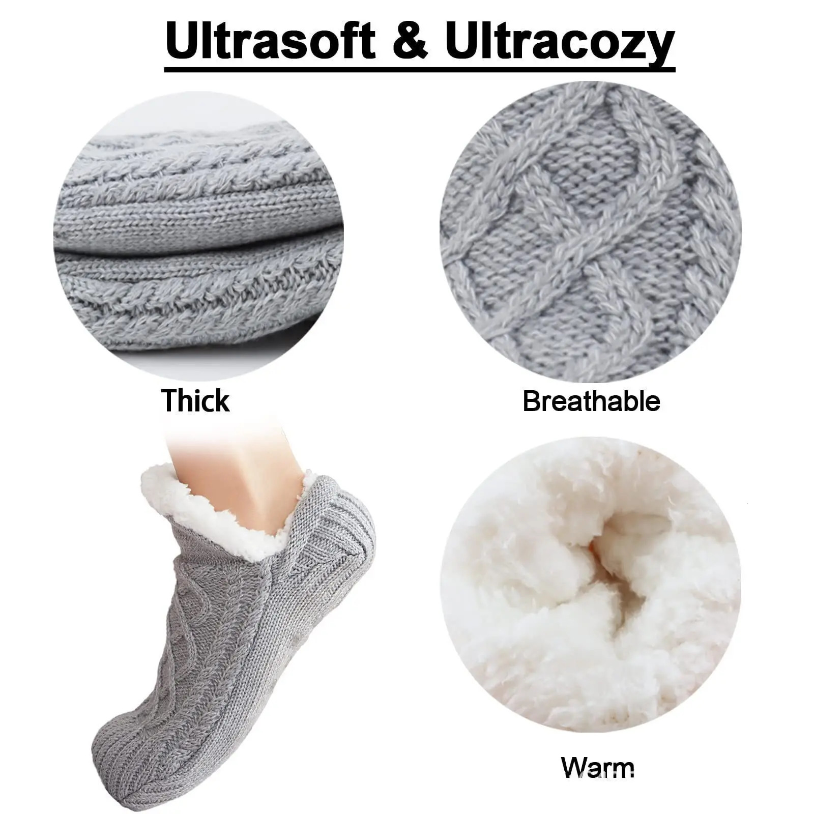 Thickened Thermal Women Mens Slipper Socks Winter Warm Short Cotton Home Sleeping Soft Non Slip Grip Fuzzy Floor Sock Fluffy 251017