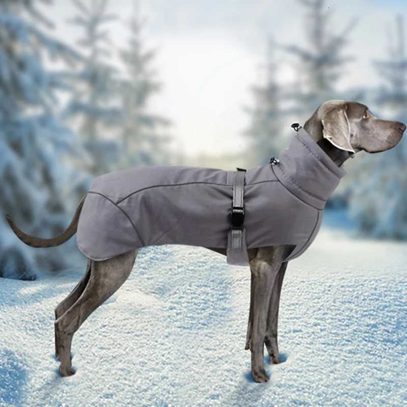 Warm Winter Big Dog Clothes High Quality Pet Jacket Coat for Medium Large Dogs Weimaraner Greyhound Boutique Clothing OutfitsW251017