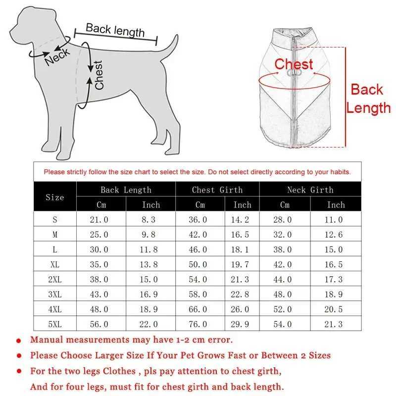 Pet Dog Jacket For Small Large Dogs Cats Winter Warm Puppy Waterproof Elastic Clothing with Dring Labrador French Bulldog CoatW251017