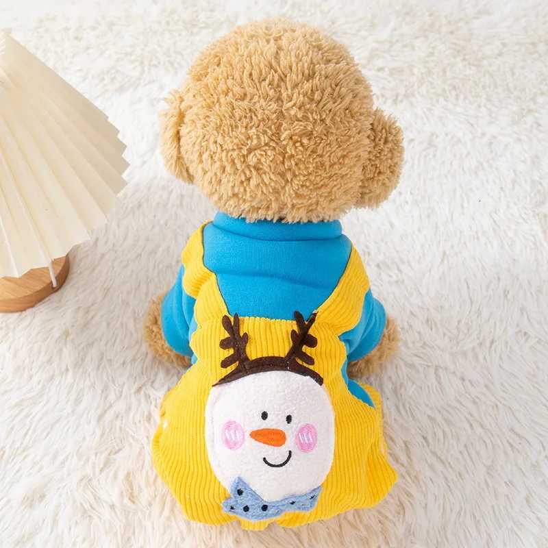 Winter and Autumn Fourlegged Dog Clothes Teddy Pomeranian Schnauzer Corgi Warmth Clothing Small Dog Carrying PantsW251017