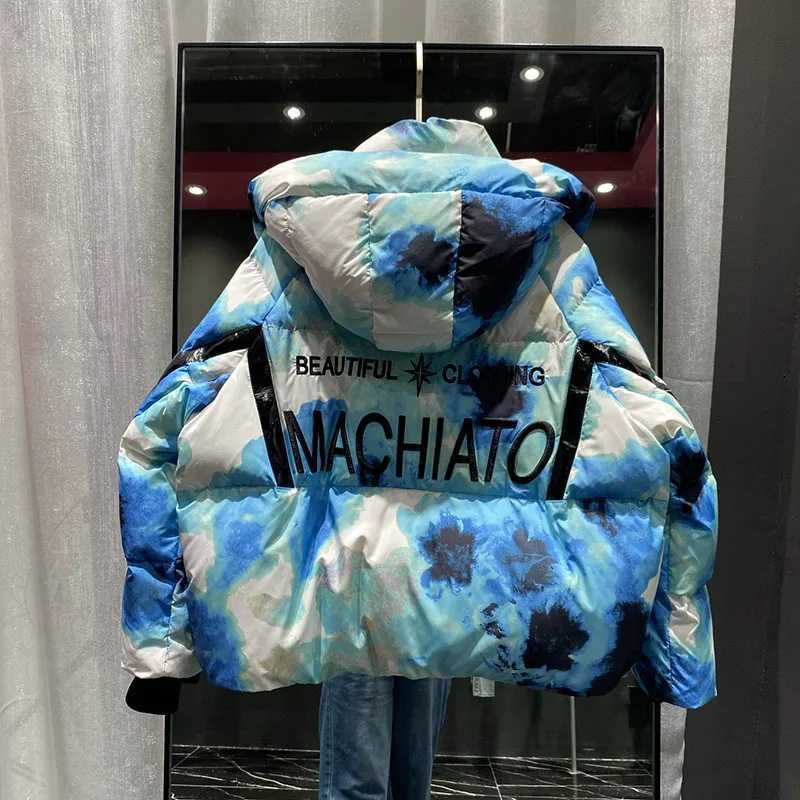 Temperament Womens coat2025 New Winter Thickened Down Jackets Women Hooded Loose Letter White Duck Down Women Down Jackets H554 W251016