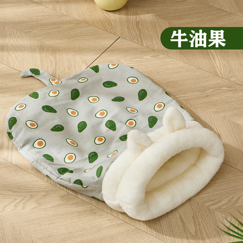 Cat's Nest, Winter Warmth Semi Enclosed Dog's Nest Autumn/Winter Edition Deep Sleep Cat Drilled Tunnel Bedding Cat Sleeping Bag