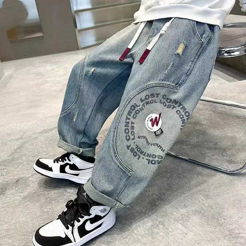 Boys Jeans 2024 New Spring and Autumn Collection Mid Size Boys Autumn Outfit Cool and Trendy Pants 5 9 11 13YT251017