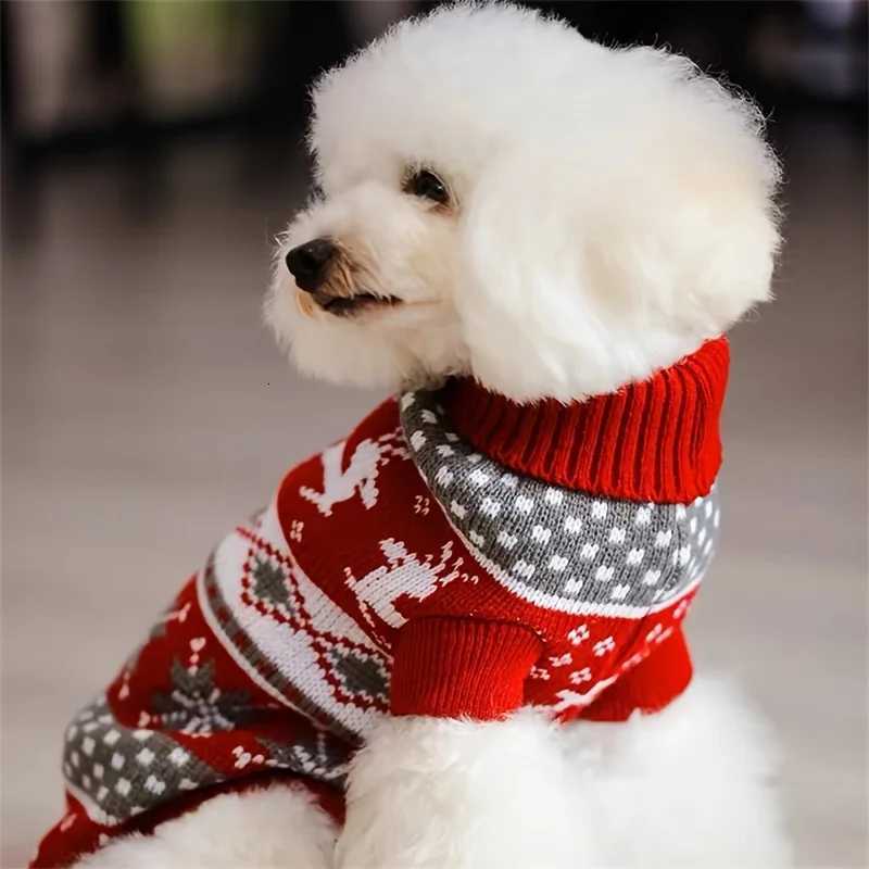 Christmas Style Pet Sweater for Dogs And Cats New Knitted Wool Sweater for Bichon And CorgiW251017