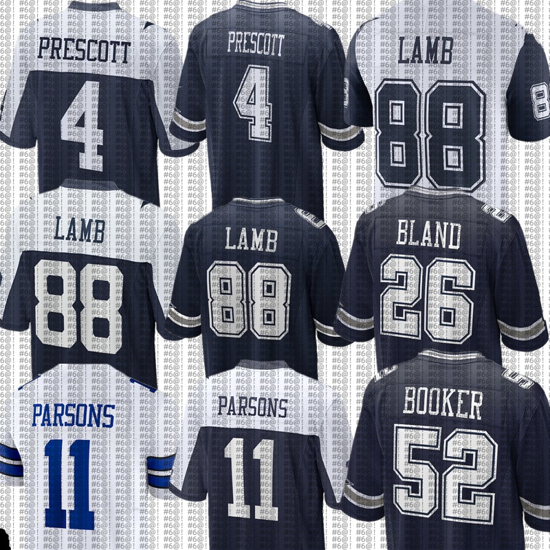 nfl Cowboys Jerseys Emmitt Smith Roger Staubach Dak Prescott CeeDee Lamb Micah Parsons George Pickens Trevon Diggs Tyler Booker Brandon Aubrey DaRon Bland Football