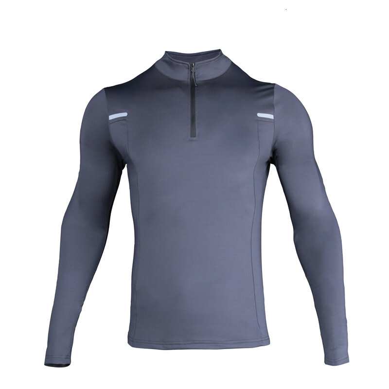 Quick-Dry Sports Long Sleeve Set for Men, Autumn and Winter Breathable Running Top