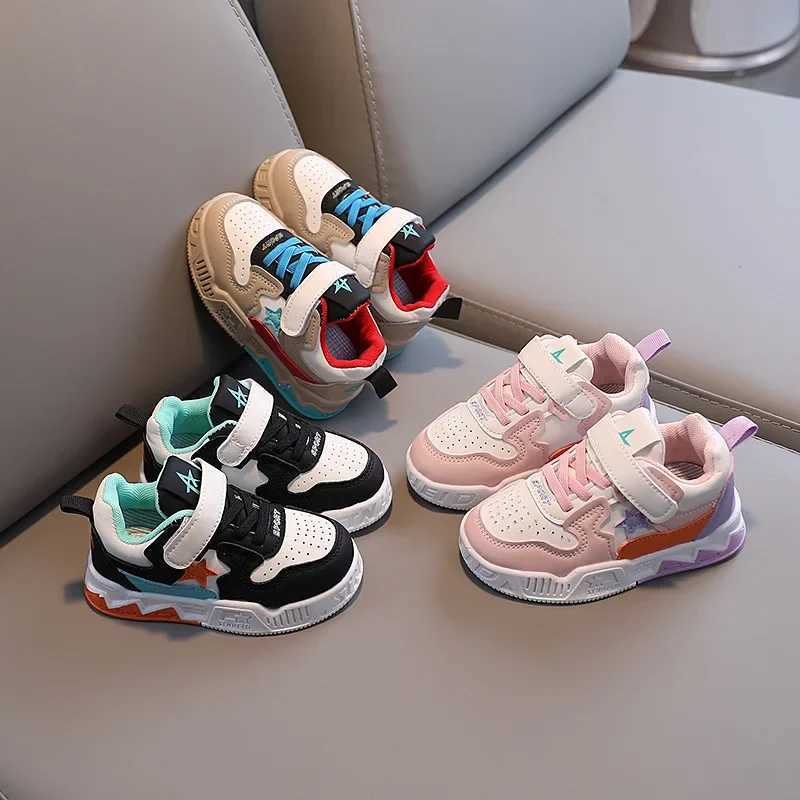 2025 New Spring Autumn Kids Sneakers Leather Breathable SoftSole NonSlip ShoesSports Walker Shoes for Toddler Boys GirlsT251017