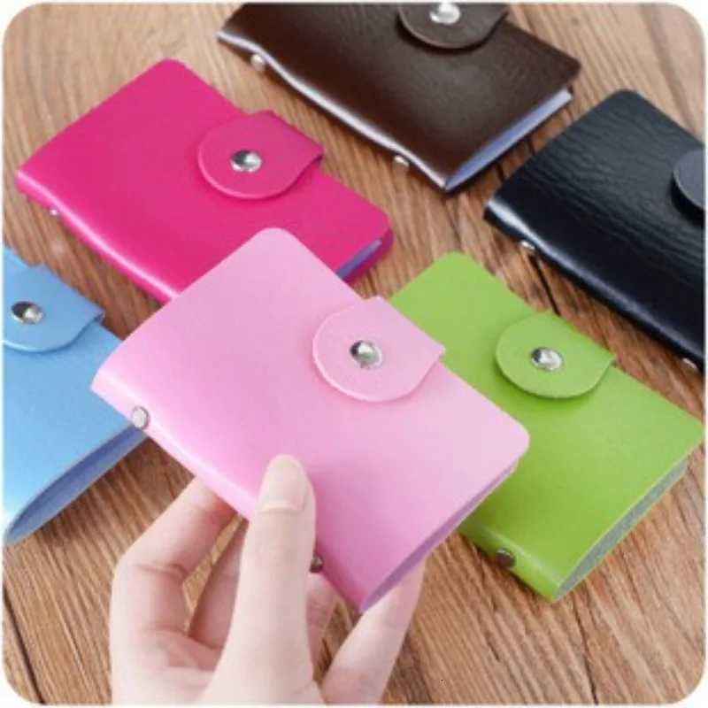 Business Card Holder Antitheft ID Credit Card Holder 24 Slot Wallet ID Cash Organizer Pocket Case Travel Money Clip Gift UnisexW251017
