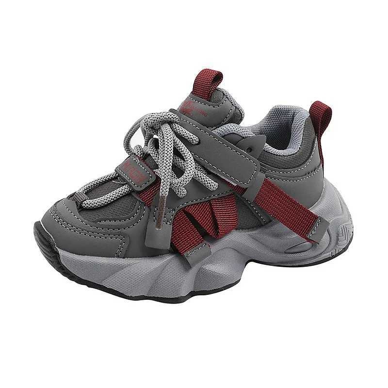 Black girls casual shoes 2025 autumn new boys soft soled sports shoes comfortable childrens running shoes Size 2130T251017