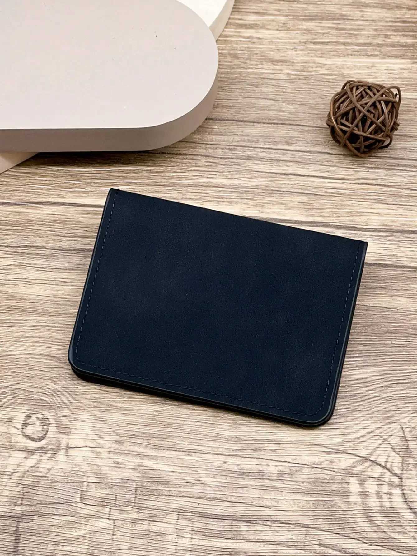 Mens Slim Black Card Holder Wallet Stylish and Minimalist Business Card Case for College Students New Credit Card HolderW251017