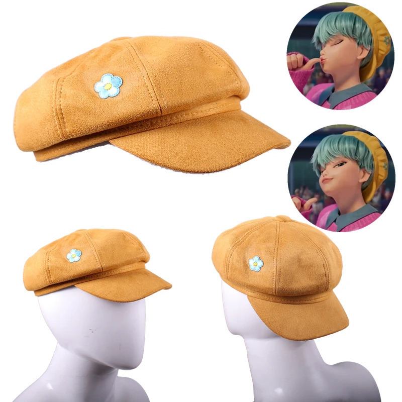 KPOP Demons Hunter Saja Cosplay Boy Cosplay Yellow Hat Cap for Men Roleplay Girls Group Costume Accessories Halloween Party 251017