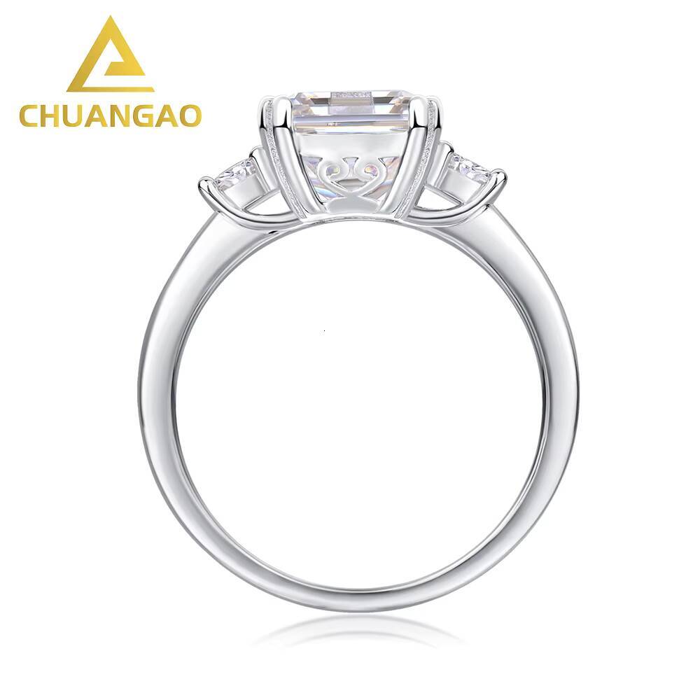 925 Silver Moissanite Ring Moissanite Wedding Ring Set Moissanite Ring for Women