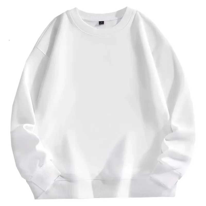 Trendy Versatile Sweatshirt Mens Solid Color Autumn and Winter Hotselling Simple and Comfortable Unisex Roundneck Sweatshirt Z251017