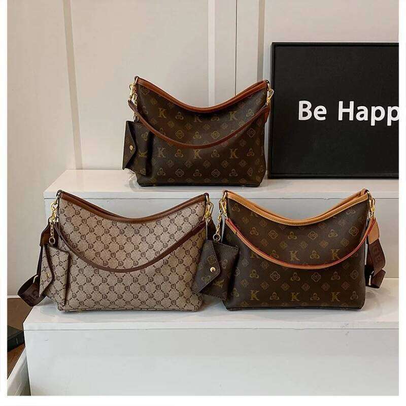 Brand Style Crossbody Bag - Women's Genuine Leather Handbags With Emed & Gold-Tone Zippers