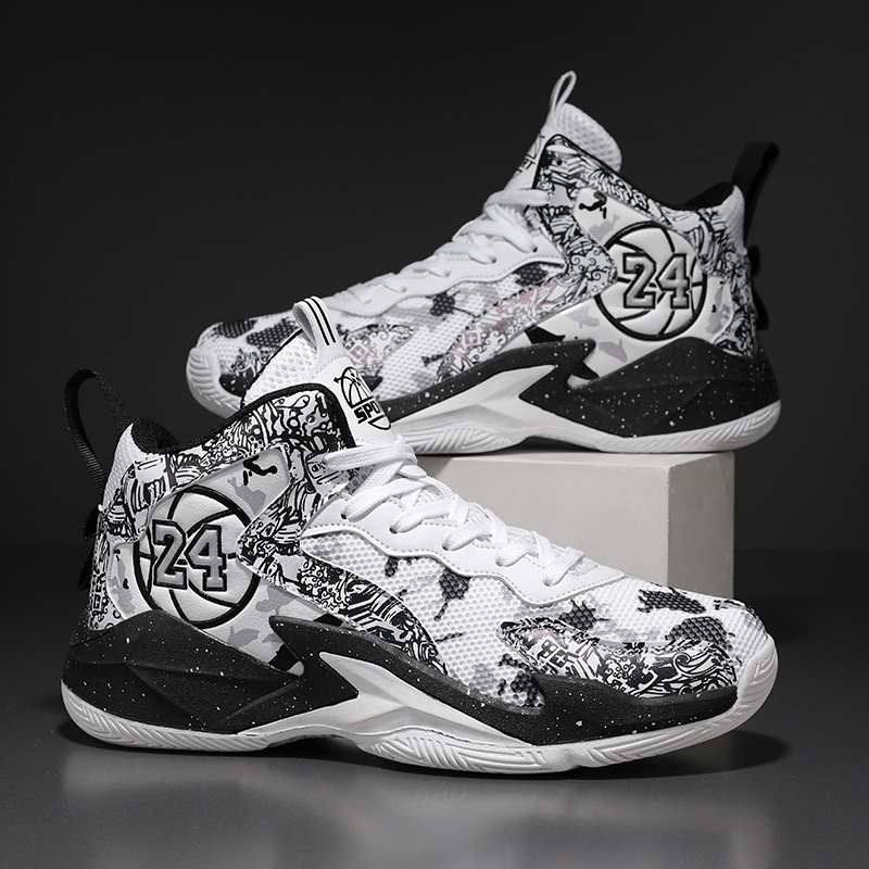 Basketball Shoes Fashion Sneakers Men Student Anti-slip Wear-resistant Breathable Mesh Sports Shoes