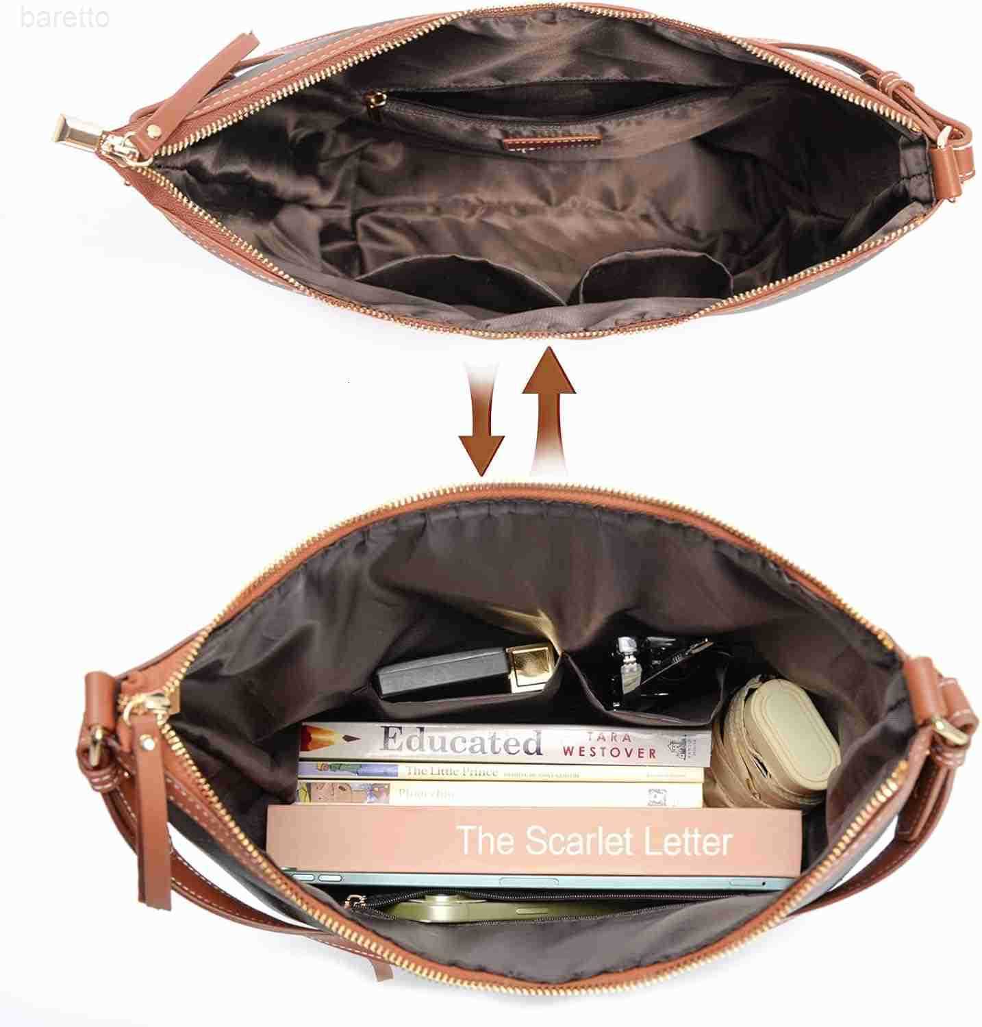 Hobo Tote Bag for Women Work Vegan Leather Small Shoulder Bag Travel Office Slouchy Handbag Bucket Purses Z251017