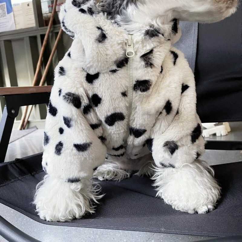 Winter Dog Clothes Thickened Warm Dog Hoodie Breathable Comfortable Feet Small Dog Coat Zipper Clothes Leisure Pet Cotton CoatW251017