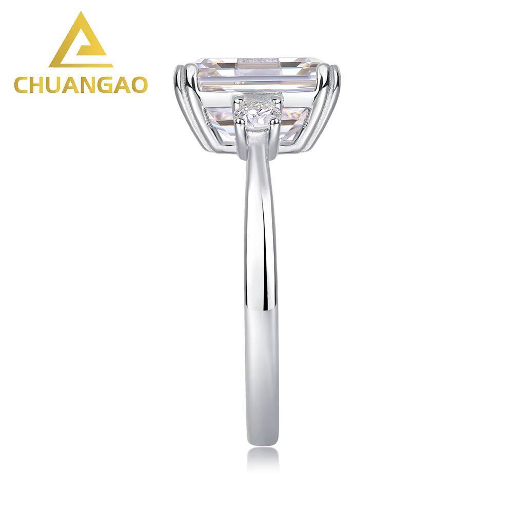 925 Silver Moissanite Ring Moissanite Wedding Ring Set Moissanite Ring for Women