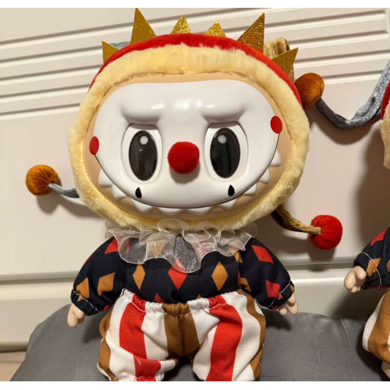 New Product Halloween WHY SO SERIOUS Series 38Cm Big Moonlit Mask Labubu Vinyl Plush Doll 4.0