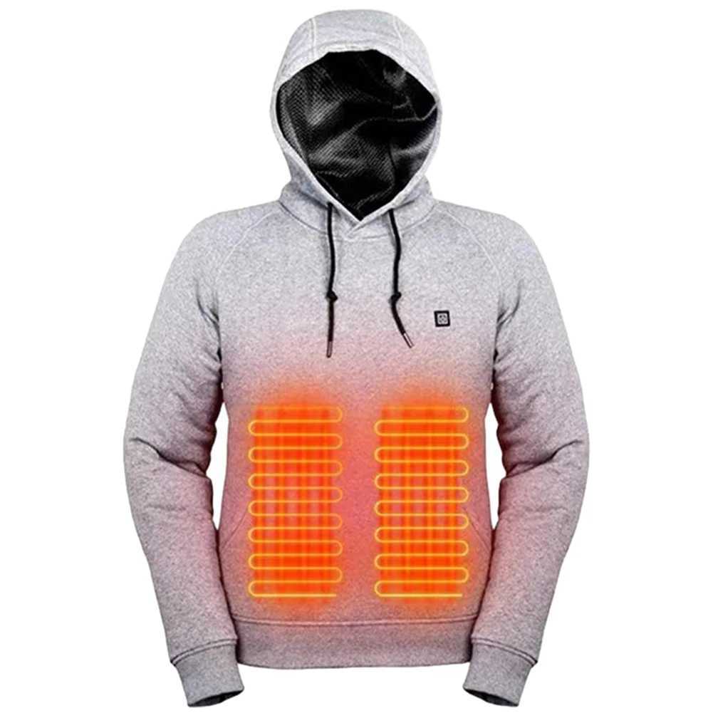 Men Women Harajuku Sweatshirts Cozy USB Rechargeable 5 Heating Zones 3 Heat Levels Lightweight Heating Jacket H251017