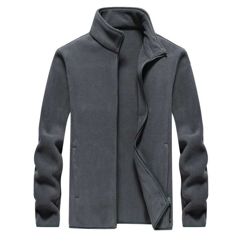 Winter fleece hiking jacket windbreaker for men Sportswear Wool lining thickened warm mens coat plus size overcoat J251017