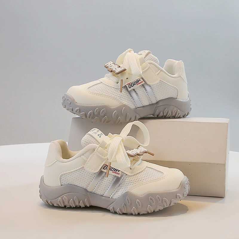 Childrens De Training Shoes 318 Years Old Beige Breathable Boys Girls Single Shoes Four Seasons Soft Nonslip Kids SneakersT251017