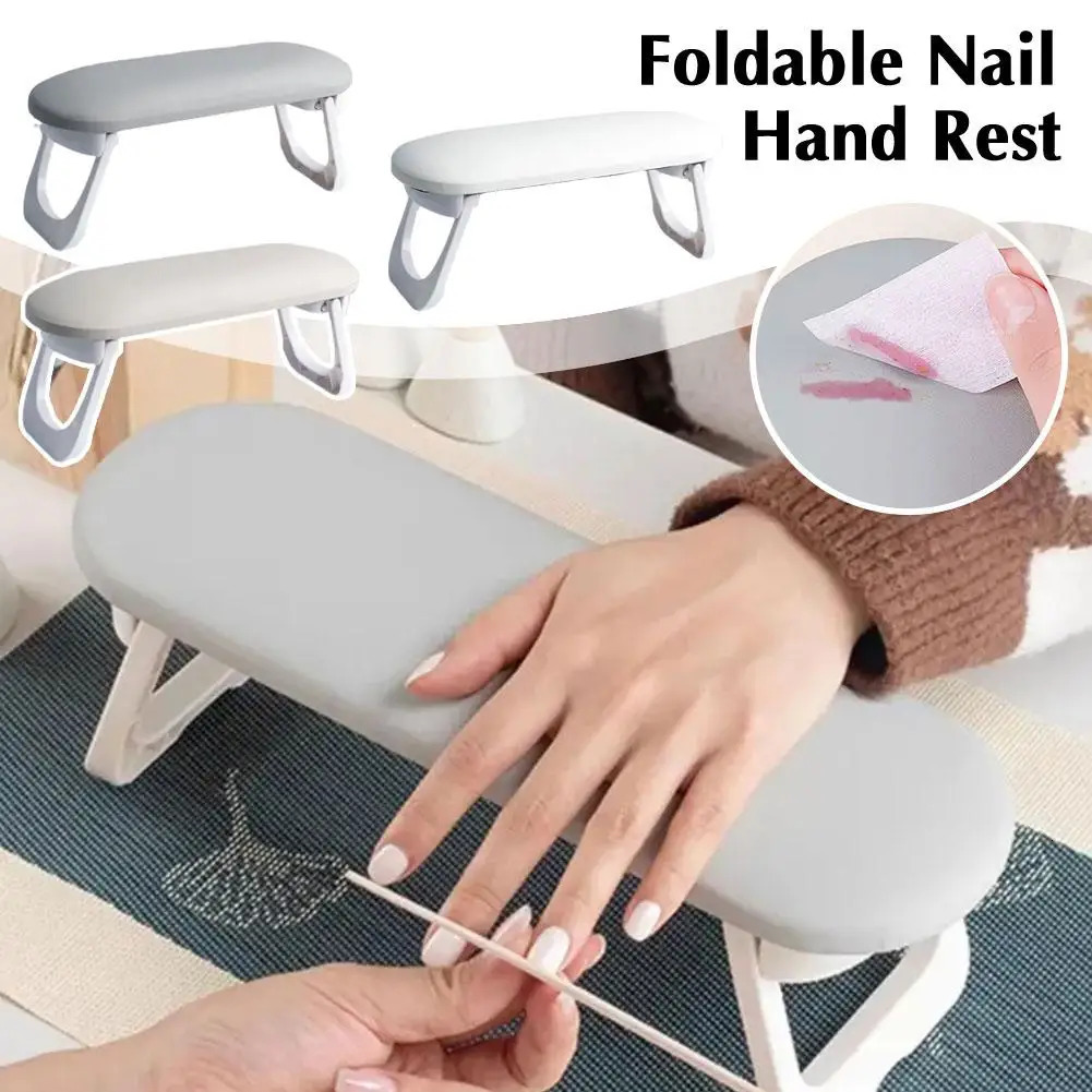 1PC PU Leather Nail Hand Rest Pillow Hand Cushion Pillow Holder Nail Art Stand For Manicure Table For Nail Salon R0N4 251014