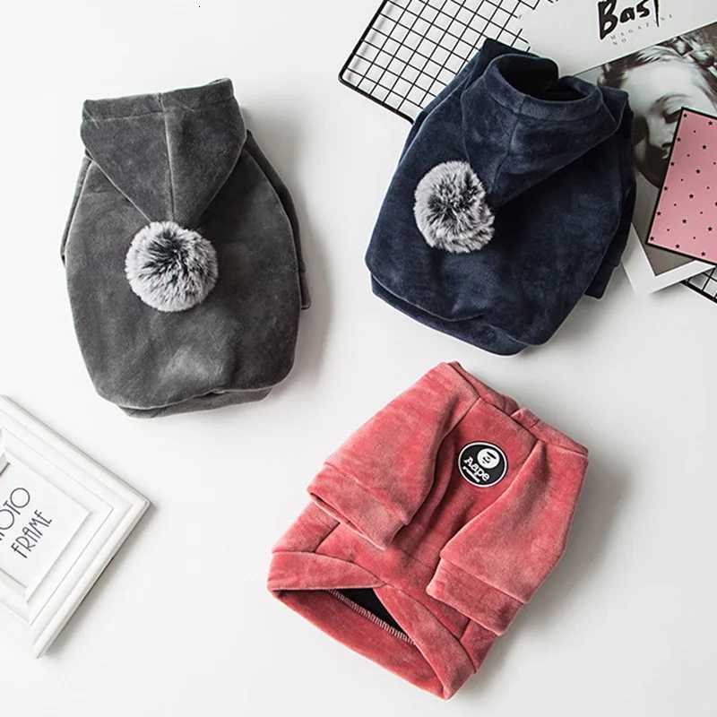 Soft Fleece Pet Sweater Clothes for Small Dogs Cats Winter Dog Sweatshirt Chihuahua Schnauzer Hooded Coat Jacket Puppy ClothingW251017