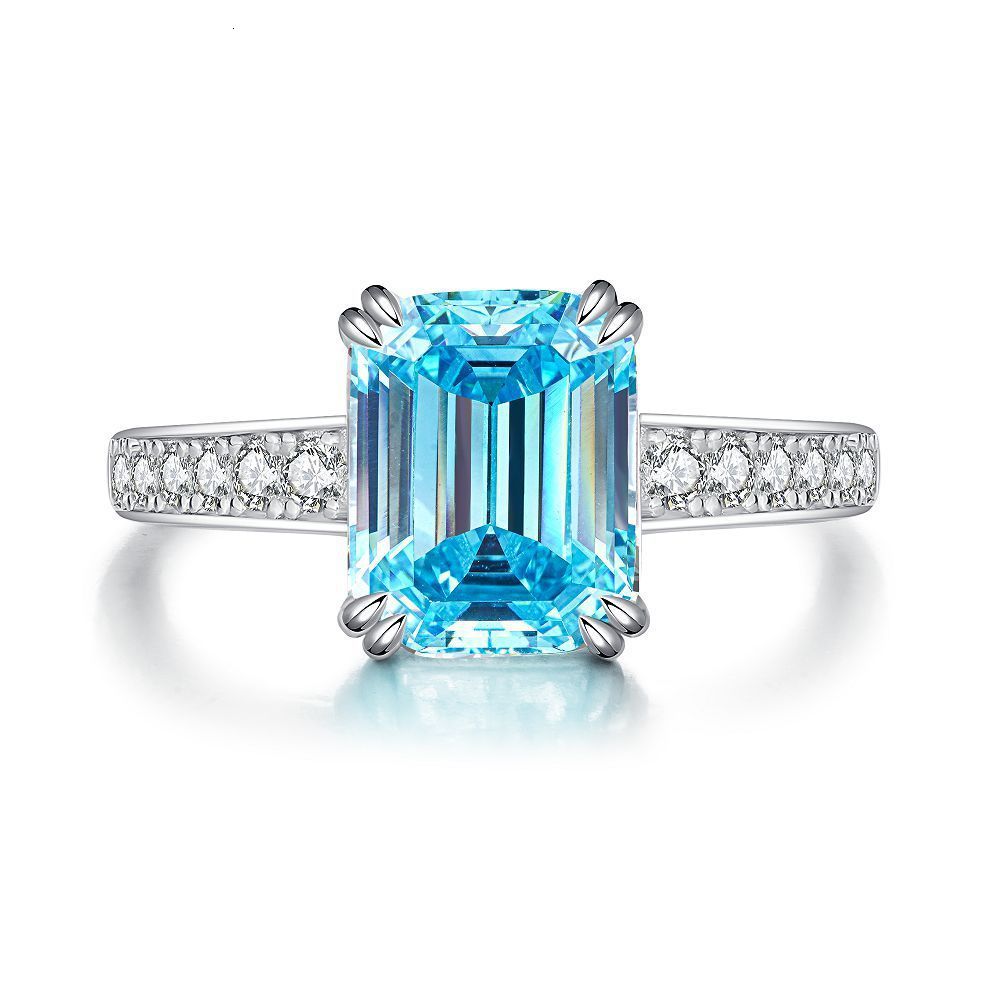Pink Sparkling Cubic Zirconia Princess Square Engagement Ring for Ladies and Girlfriends Proposal Jewelry Gifts for Women 250905