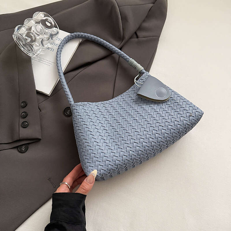 Korean Niche Handwoven Underarm Fashion Casual Handheld Mother-Daughter Large Capacity Shoulder Bag for Women