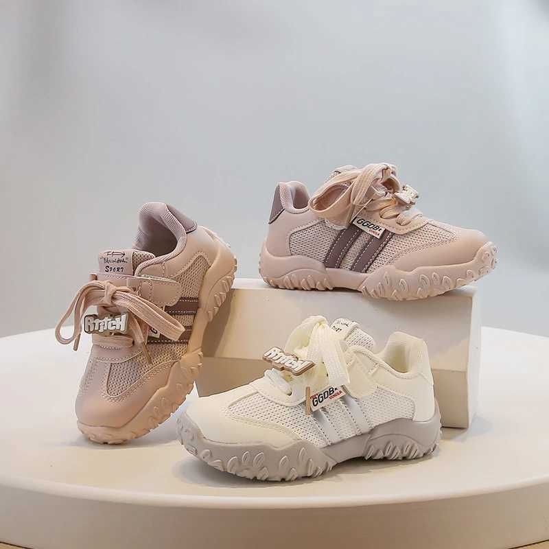 Childrens De Training Shoes 318 Years Old Beige Breathable Boys Girls Single Shoes Four Seasons Soft Nonslip Kids SneakersT251017