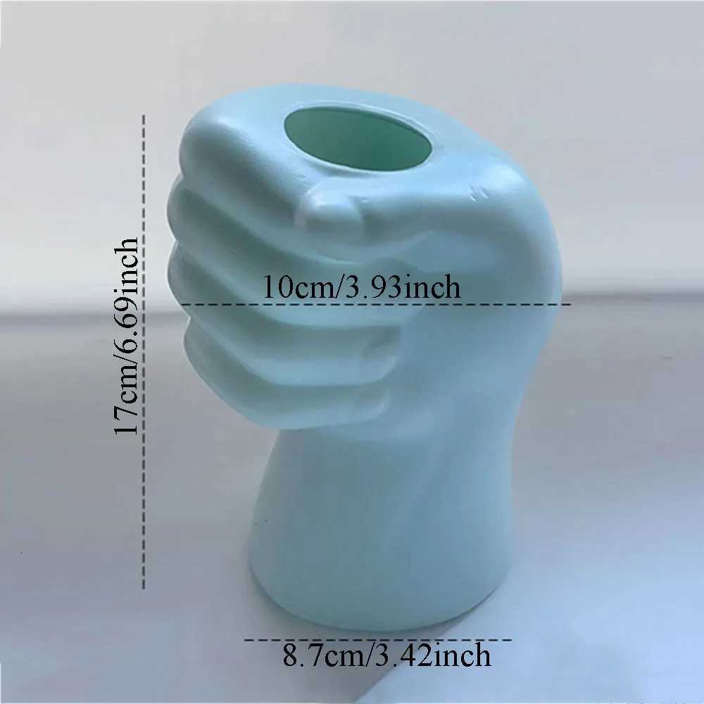 Creative White Resin Vase Delicate Art Arm Body Ornament Human Body Vase Insertion Aesthetic Decorative Home Decoration C251017