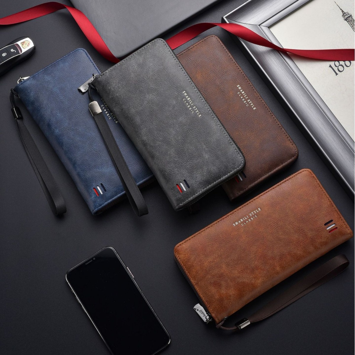 Luxury Bag Designer Bag Cross-border 2025 New Men's Wallet Multi-card Slot Casual Long Wallet Large Capacity Clutch Phone Coin Purse