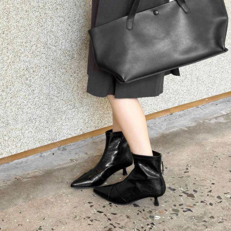 Cameido French Style Pointed Toe Slim Heel Fashion Boots For Autumn