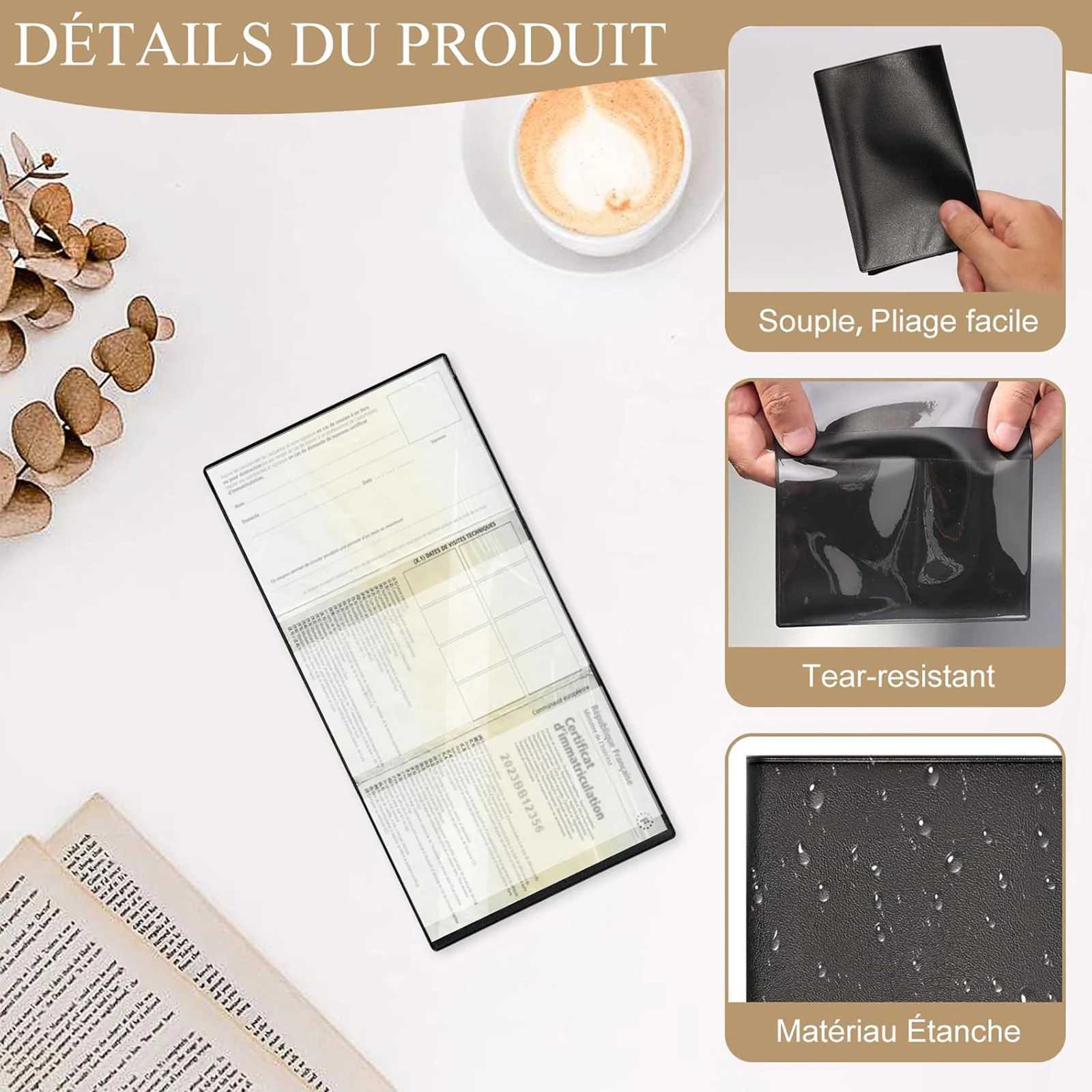 12PCS Wallets 3 Volets with Drivers License Covers and Drivers License Holder PVC Smooth Touch Material Protects VehicleW251017