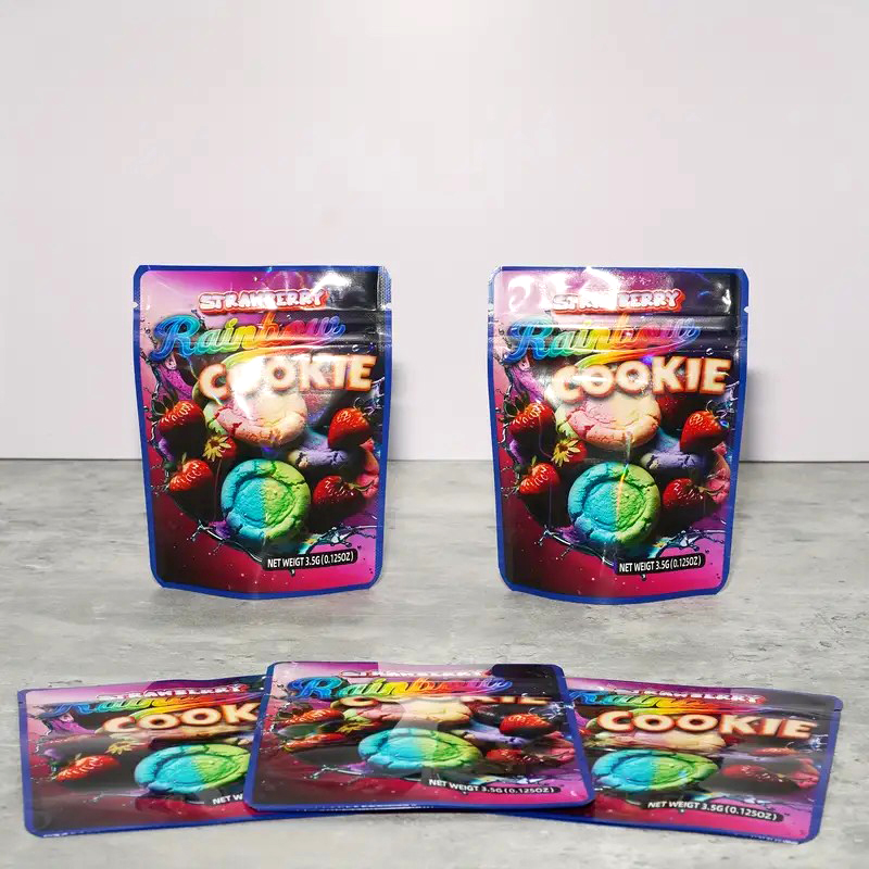Cookie Mylar Bags 3.5 Gram With Combo Box,Smell Proof Plastic Bag In Box, Zipper Lock Packaging Bags For Snack Candy Small Items ,Storage Pouches 12.5 - view 9
