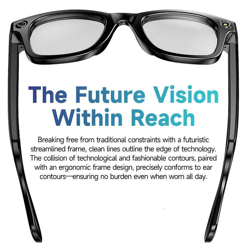Fashionable Smart Design| Bluetooth Call Music Playback| Real-Time Multi-Language Translation| High Definition Audio Recording| UV Protection| Lightwe