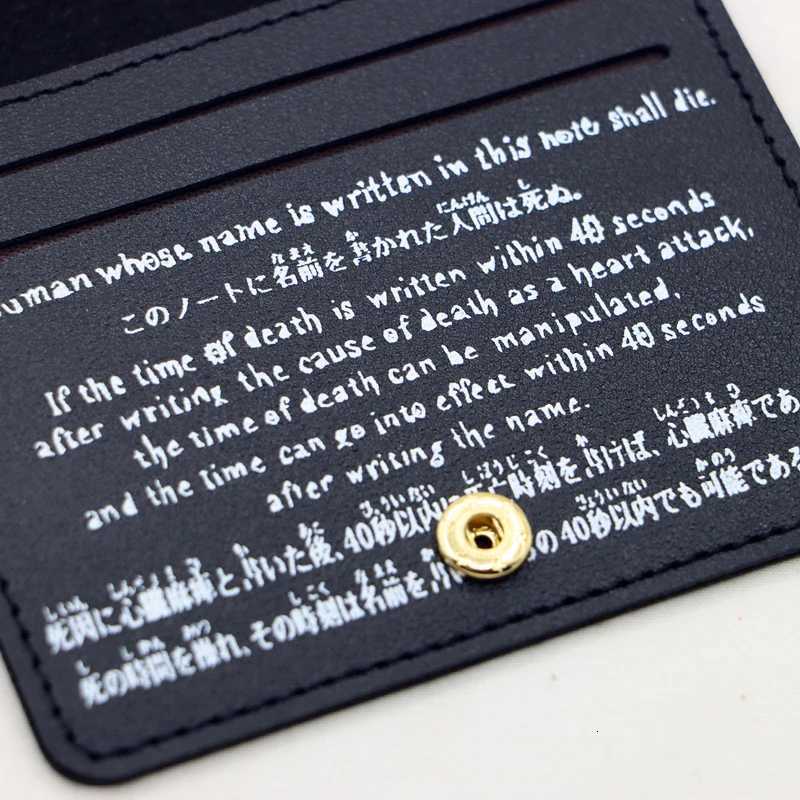 Death Note Anime PU Wallet Credit ID Card Holder Purse Money Case for Men Women Fashion BagW251017
